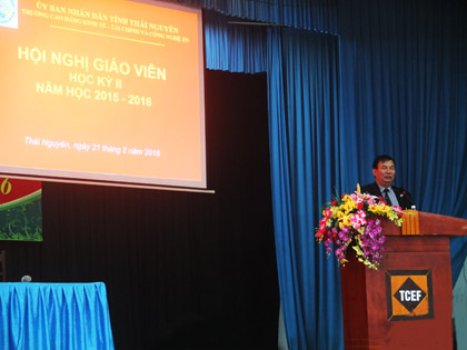 Hội nghị giáo viên đầu học kỳ II năm học 2015-2016
